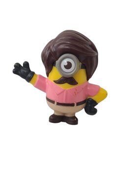 2019 McDonalds Minions Stuart Dad Disguise Figure Despicable Me Toy 37 Cyclops